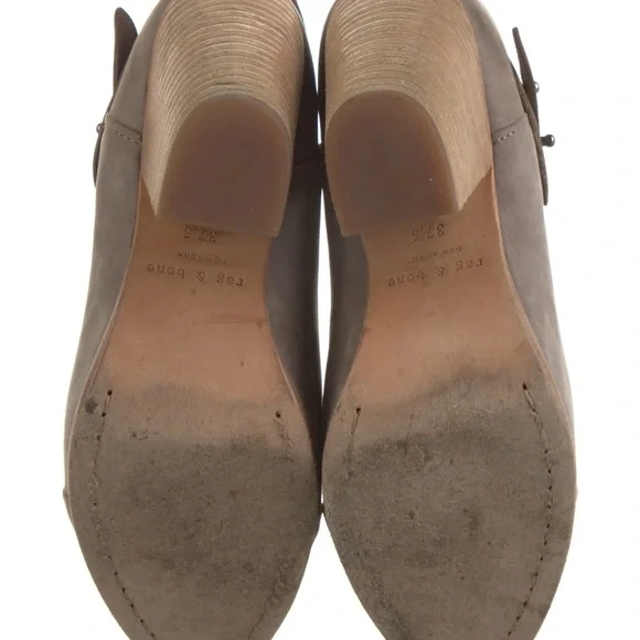 Rag & Bone Suede Taupe Heeled Boots Size 7.5 - Picture 5 of 5